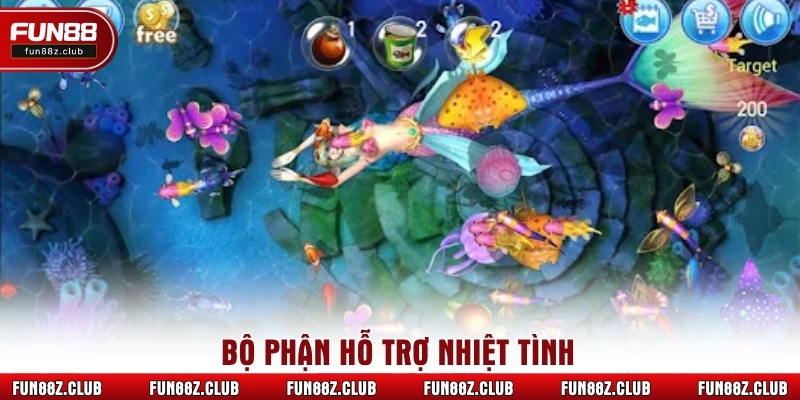 Bộ phận hỗ trợ nhiệt tình